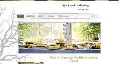 Desktop Screenshot of blackoakcatering.com